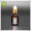 30ml square amber cosmetic glass dropper bottle